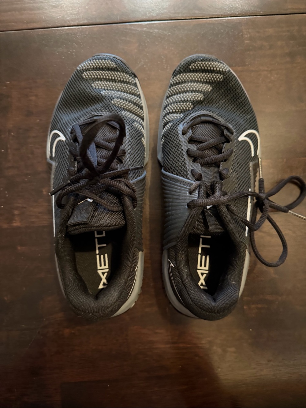 Nike Metcon Women's Black Athletic Sneakers with White Accents